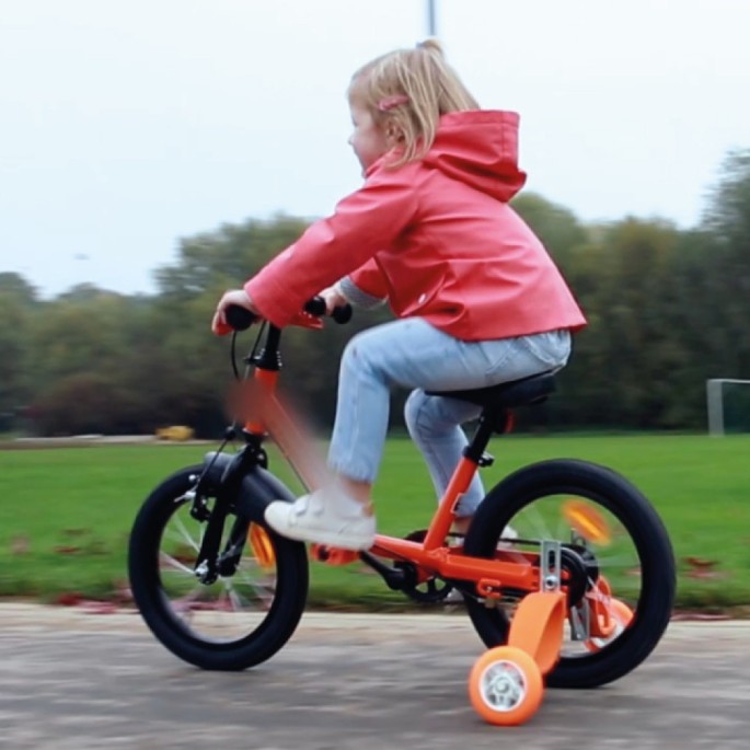 Stabilisateur velo enfant flexible, 12 à 16 pouces - Velonline