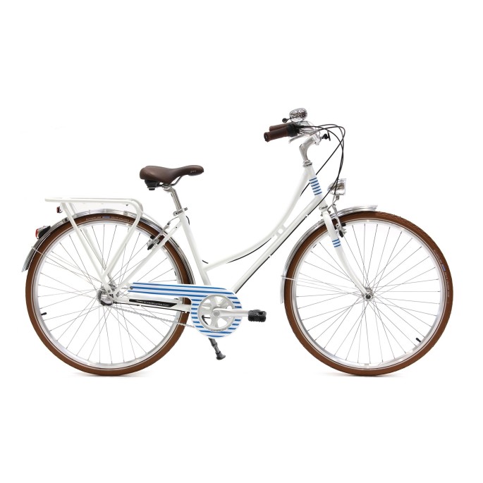 Vélo de ville femme : Arcade Coffee Marinière 3 vitesses Nexus