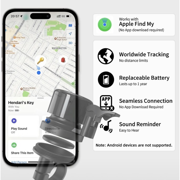 Sonnette GPS Antivol  Vélo