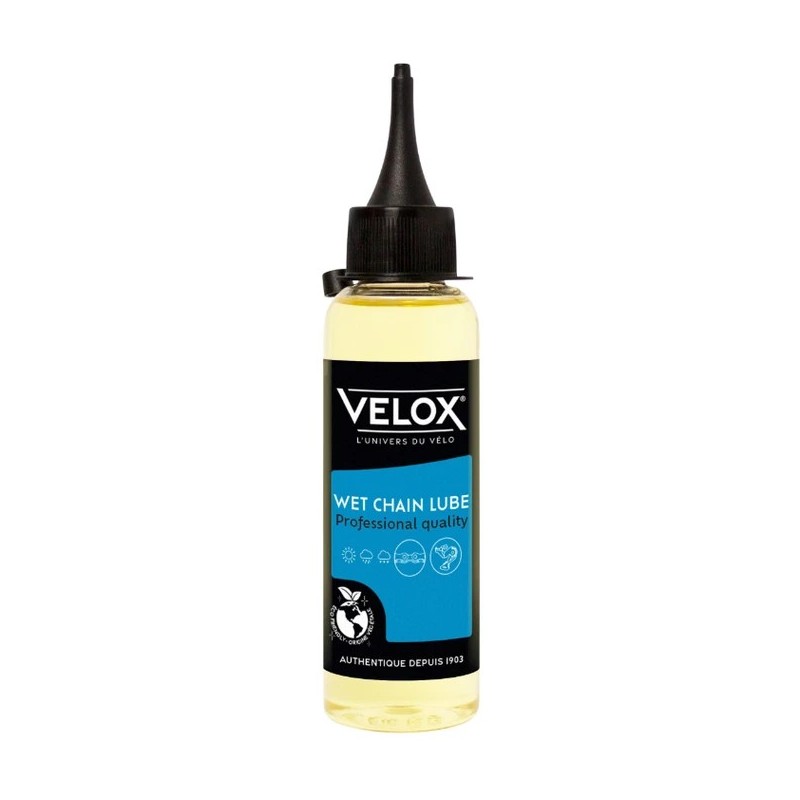 LUBRIFIANT VELO CHAINE VELOX WET LUBE CONDITIONS HUMIDES (100ml)