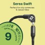 Antivol vélo Serea Swift NFC – Chaîne acier 100 cm**