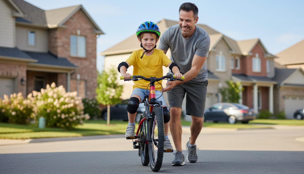 enfant sur un vélo